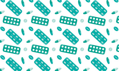 seamless pattern with pills