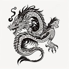 dragon tattoo style