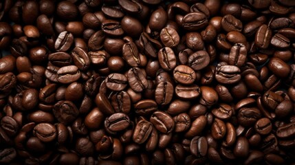 Obraz premium background for wallpaper.fried coffee beans. generative Ai, illustration