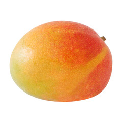 Fresh mango fruit isolated on transparent background