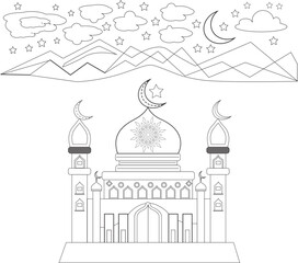 illustration of a mosque