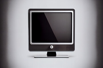 Sleek and Modern PC Monitor Icon