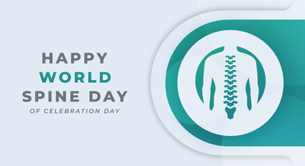 World Spine Day Celebration Vector Design Illustration for Background, Poster, Banner, Advertising, Greeting Card