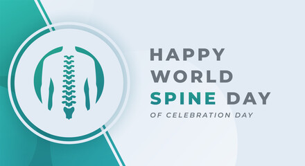 World Spine Day Celebration Vector Design Illustration for Background, Poster, Banner, Advertising, Greeting Card