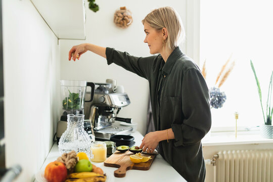 Young woman in the kitchen