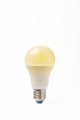 Led light bulb isolated on white background. Electricity concept.