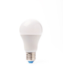 Led light bulb isolated on white background. Electricity concept.