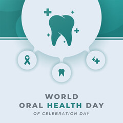 World Oral Health Day Celebration Vector Design Illustration for Background, Poster, Banner, Advertising, Greeting Card