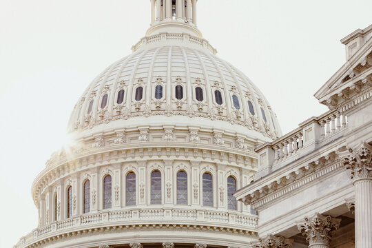 Close up of the US Capitol Building 
