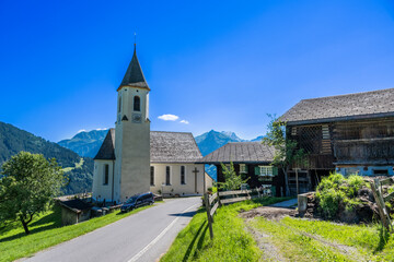 Village of Innerberg in the Montafon Valley, State of Vorarlberg, Austria