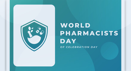 Fototapeta premium World Pharmacists Day Celebration Vector Design Illustration for Background, Poster, Banner, Advertising, Greeting Card