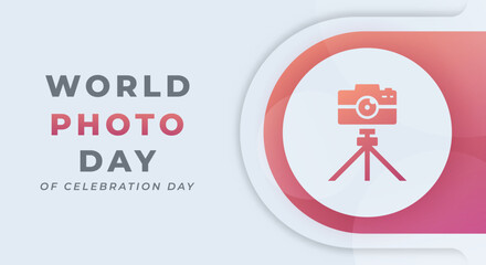 World Photo or Photography Day Celebration Vector Design Illustration for Background, Poster, Banner, Advertising, Greeting Card