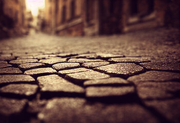 Obraz premium Cobblestone Charm