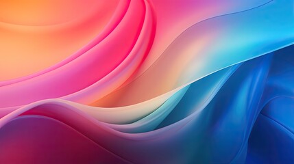 Soft silk waves modern colorful abstract background (generative ai)