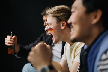 Friends Watching Match
