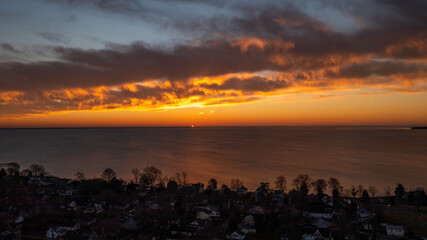 Skyview sunrises over a colorful bay