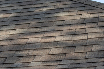 light on roof shingles