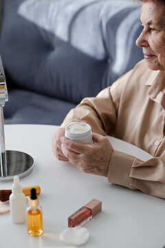 Senior Woman Makeup Routine