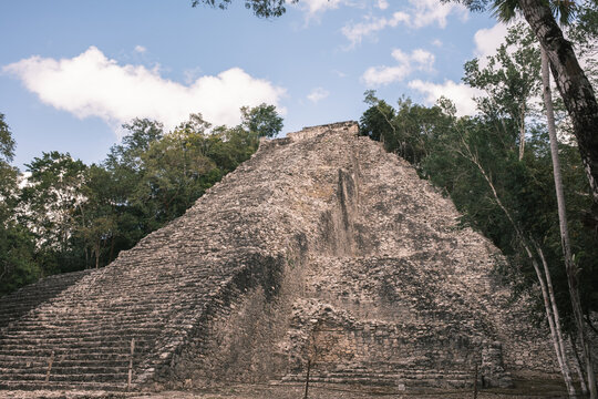mayan ruins of coba in yucatan mexico
