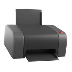 3D Icon Illustration of 3D Model Empty Printer