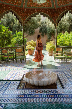 Woman travelling in Morocco