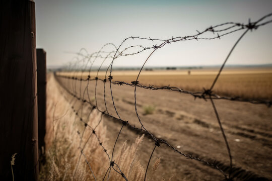 The Barbed Wire Fence Separating Us from Them, generative ai