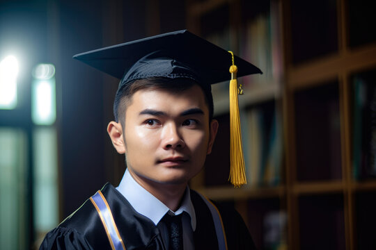 Bright Future Ahead Student Overcoming Financial Obstacles to Achieve Higher Education, generative ai