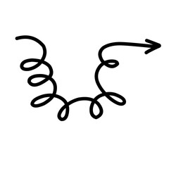 Fototapeta premium Hand Drawn Arrow Vector