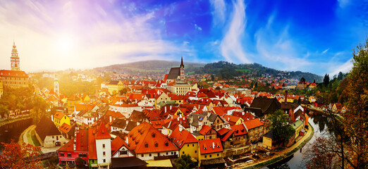 Cesky Krumlov town