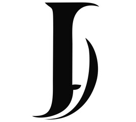 letter j minimalist logo
