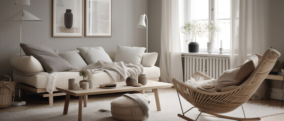 Scandinavian-inspired living room