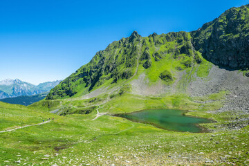Hochjoch in the Montafon Valley, State of Vorarlberg, Herzsee