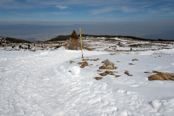 Winter landscape of Vitosha Mountain, Bulgaria