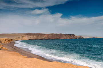 red beach, la mina beach, Reserva nacional de Paracas