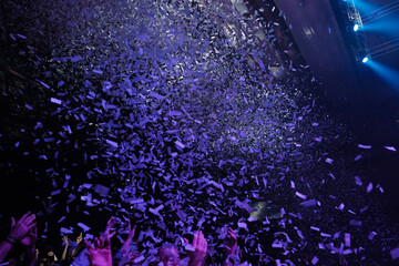 Confetti Released at live music festival
