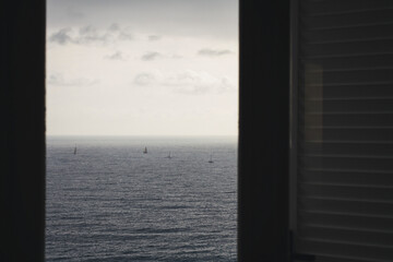 sea outside the window