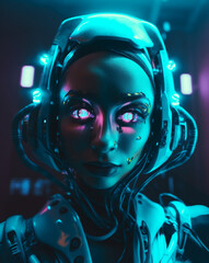 Generated Cyberpunk Hall Character