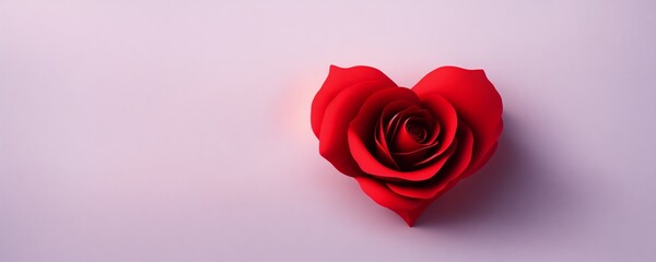 red rose with heart  / Valentine's Day / Heart / Love / mother's day