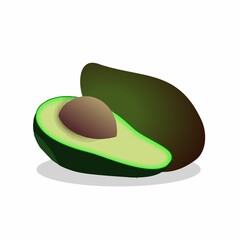 2d drawing  single Fresh Fruits illustrastion with fresh colour