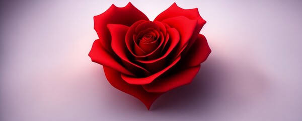 red rose with water drops  / Valentine's Day / Heart / Love