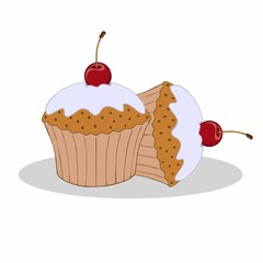  2D Fast Foods illustration Drawing with full colour image 