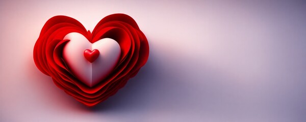 red heart on black background  / Valentine's Day / Heart / Love, a red and white heart shaped object on a white background