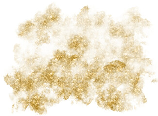 Gold Gradient Smoke Abstract Shape