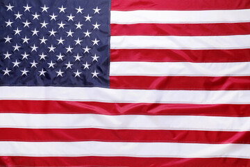 Fototapeta premium National flag of USA as background, closeup