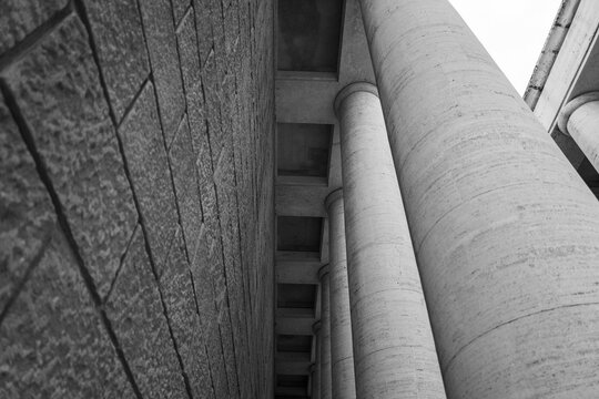 Rationalist Architecture and shapes of Rome EUR