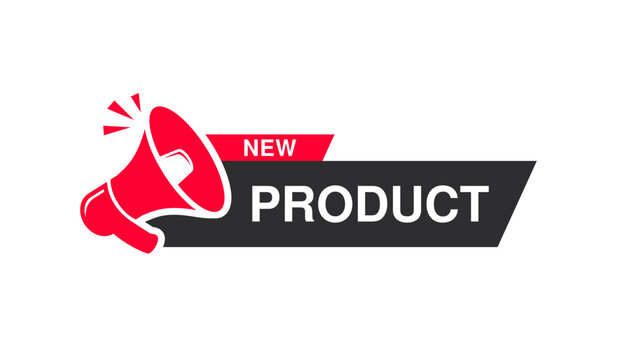 New product with speaker logo vector template. Suitable for business, promotion, technology, and advertising