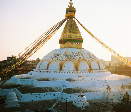 Big Buddha stupa in Kathmandu, Nepal 
