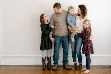 Happy & loving family of five. 