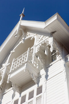 White wooden house