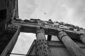 Temple ruins at the Porticus Octaviae